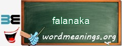 WordMeaning blackboard for falanaka